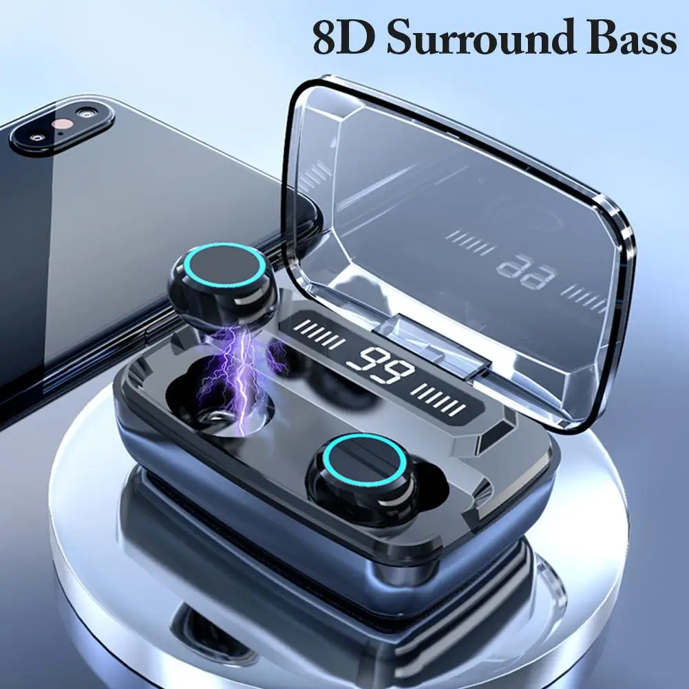 M11 TWS Earphone With LED Digital Display Touch 5.0 IPX7 Waterproof Mini Wireless Bluetooth Headset Headphone Q32 HD Call
M11 TWS Earphone With LED Digital Display Touch 5.0 IPX7 Waterproof Mini Wireless Bluetooth Headset Headphone Q32 HD Call
