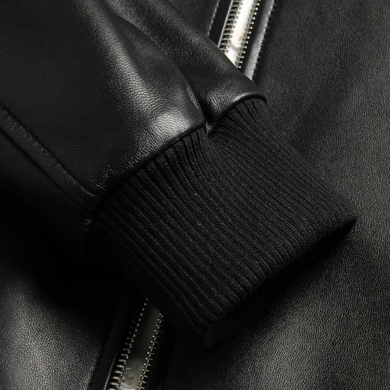 Black Aviation Genuine Leather Jacket Men Sheepskin Real Leather Coats Large Size Pilot Bomber Jacket Slim Fit Veste Cuir Homme
Black Aviation Genuine Leather Jacket Men Sheepskin Real Leather Coats Large Size Pilot Bomber Jacket Slim Fit Veste Cuir Homme