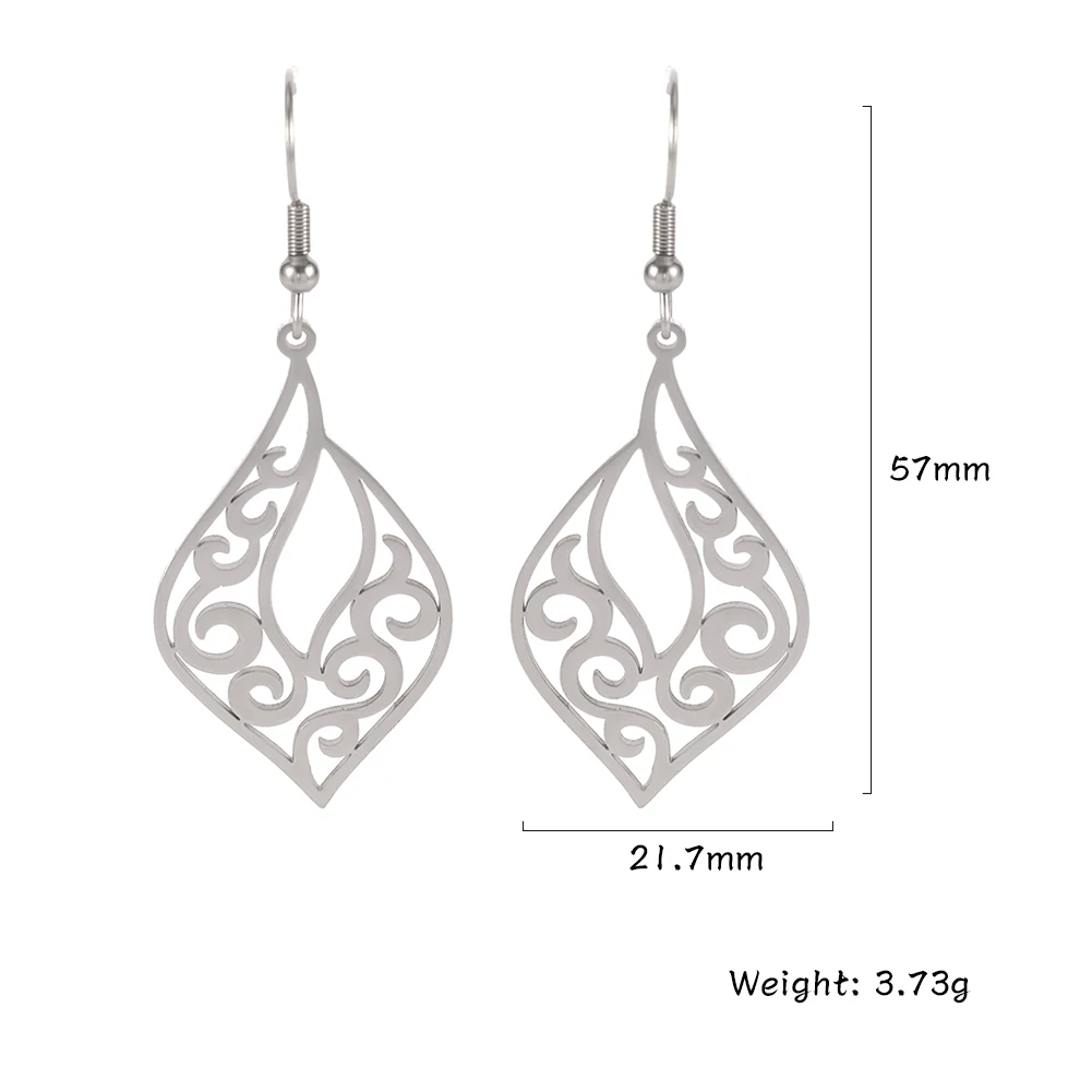 Lucktune Hollow Filigree Drop Earrings for Women Stainless Steel Vintage Filigree Charm Pendant Connectors Jewelry Accessories
Lucktune Hollow Filigree Drop Earrings for Women Stainless Steel Vintage Filigree Charm Pendant Connectors Jewelry Accessories