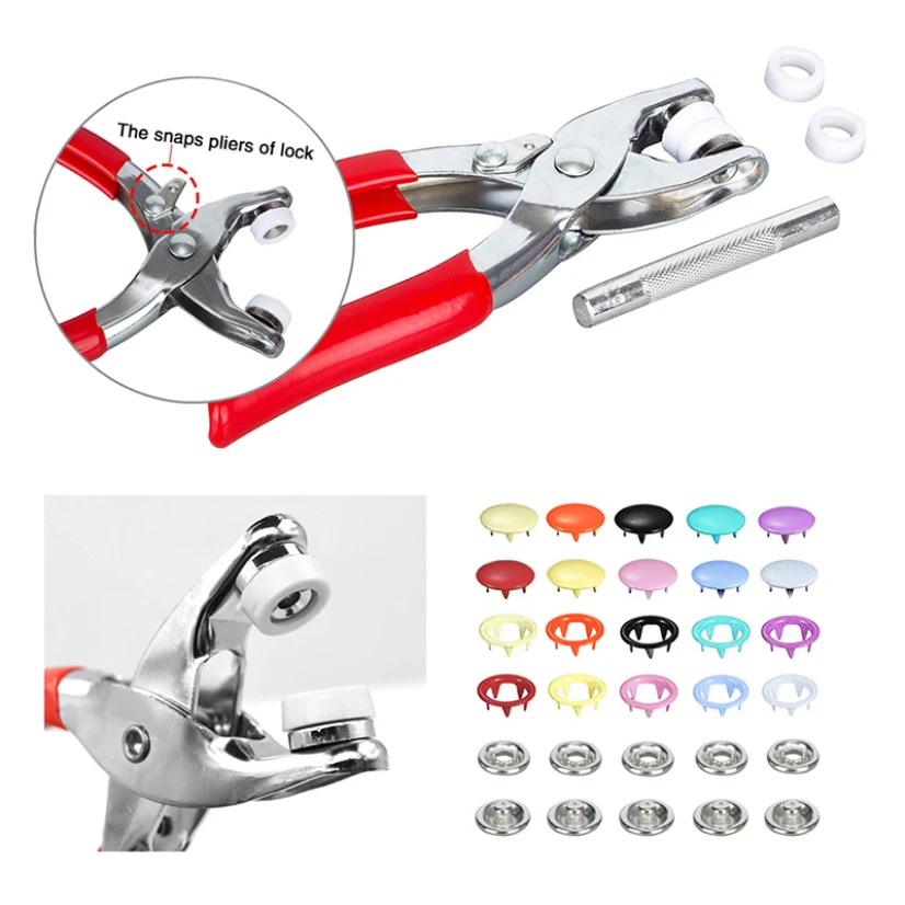 New 100/200Sets Buttons Snaps Rivets Clip Clothes Sewing Hollow/Solid Prong Fastenings Press Pliers Cabochons Needlework
New 100/200Sets Buttons Snaps Rivets Clip Clothes Sewing Hollow/Solid Prong Fastenings Press Pliers Cabochons Needlework