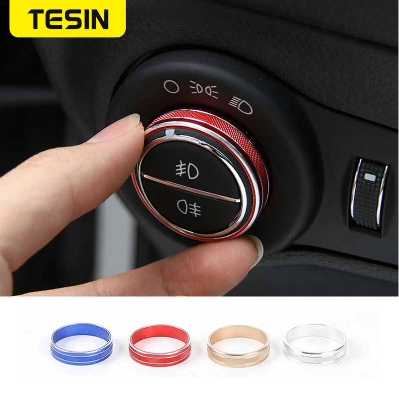 TESIN Car Styling Aluminum alloy Head Light Lamp Switch Button Decorative Cover Ring Trim Sticker Fit for Jeep Compass 2017+
TESIN Car Styling Aluminum alloy Head Light Lamp Switch Button Decorative Cover Ring Trim Sticker Fit for Jeep Compass 2017+