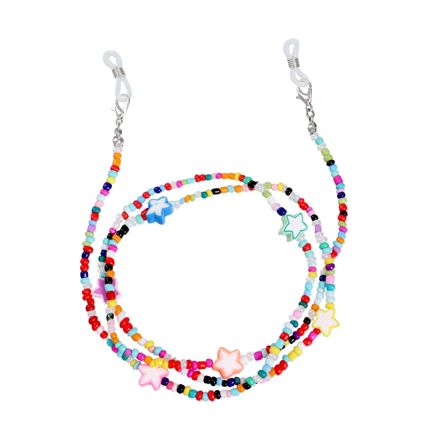 Polymer Clay Beaded Glasses Chain Mask Hanging Rope For Women Girls Colorful Pearl Star Fruit Neck Masks Lanyard Eyewear Cord
Polymer Clay Beaded Glasses Chain Mask Hanging Rope For Women Girls Colorful Pearl Star Fruit Neck Masks Lanyard Eyewear Cord