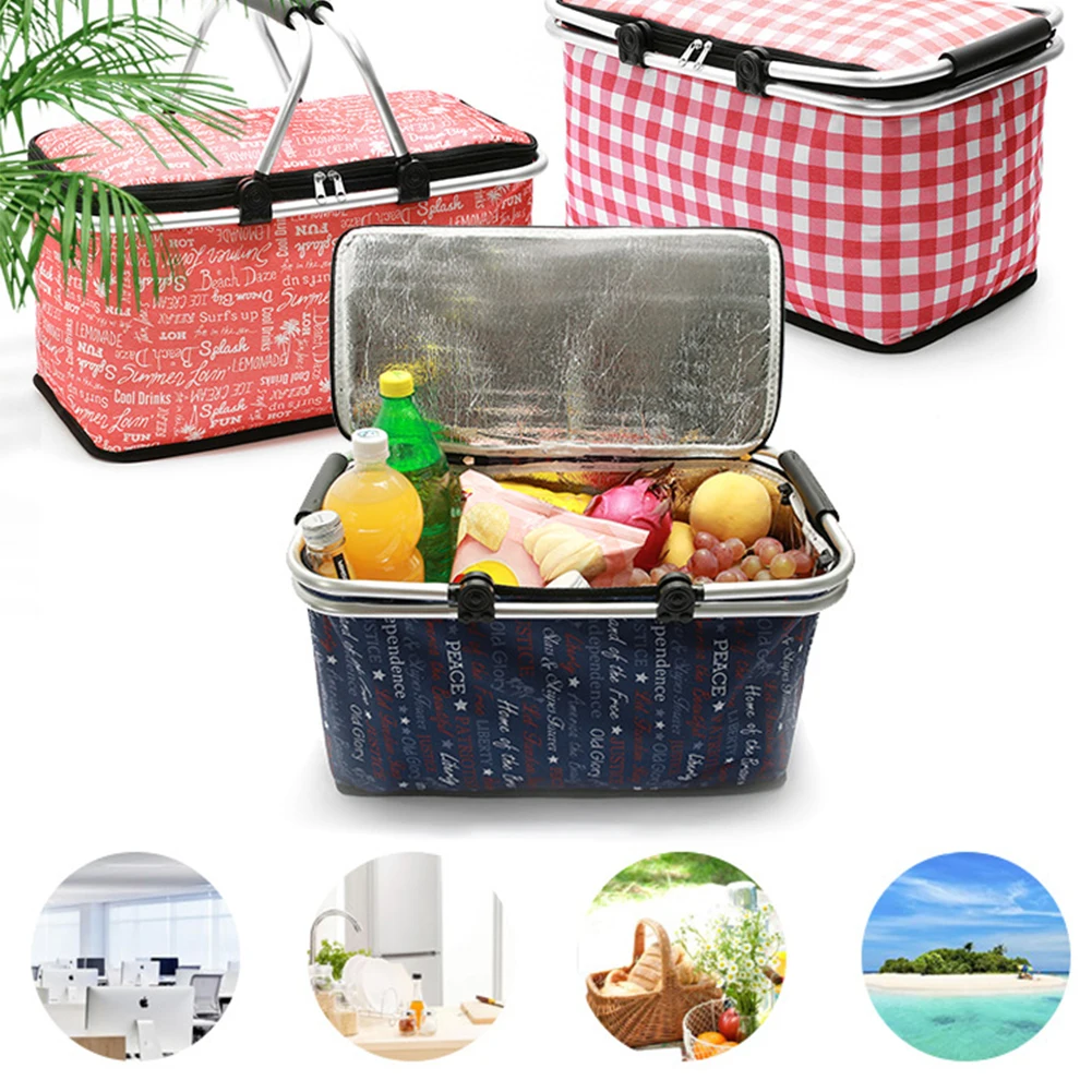 29L Large Capacity Portable Picnic Basket Food Fresh Lunch Basket Outdoor Dinner Shopping Basket
29L Large Capacity Portable Picnic Basket Food Fresh Lunch Basket Outdoor Dinner Shopping Basket