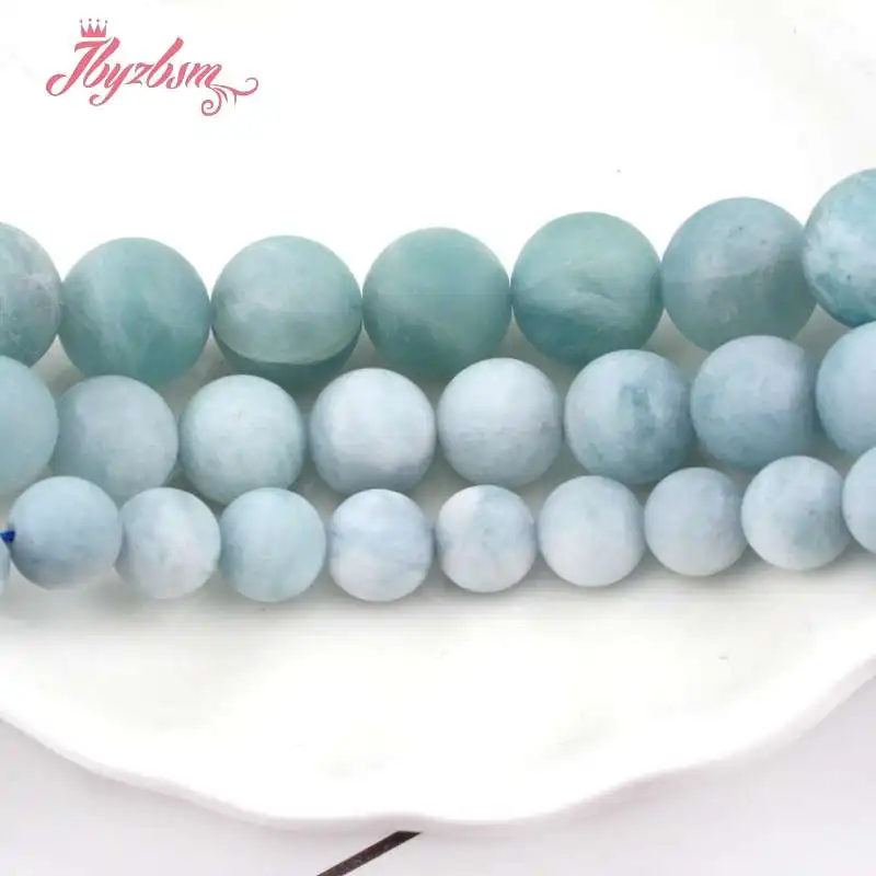 Natural AAA Grade Aquamarine Round Frost Loose Natural Stone Beads For Bracelet Necklace DIY Jewelry Making Strand 15" 6/8/10mm
Natural AAA Grade Aquamarine Round Frost Loose Natural Stone Beads For Bracelet Necklace DIY Jewelry Making Strand 15" 6/8/10mm