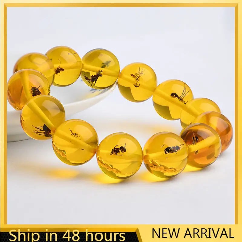 Natural Burmese Original Stone Insect Amber Bracelet Beeswax Amber Mens and WoMens Bracelet Charm Bracelet Bracelets
Natural Burmese Original Stone Insect Amber Bracelet Beeswax Amber Mens and WoMens Bracelet Charm Bracelet Bracelets
