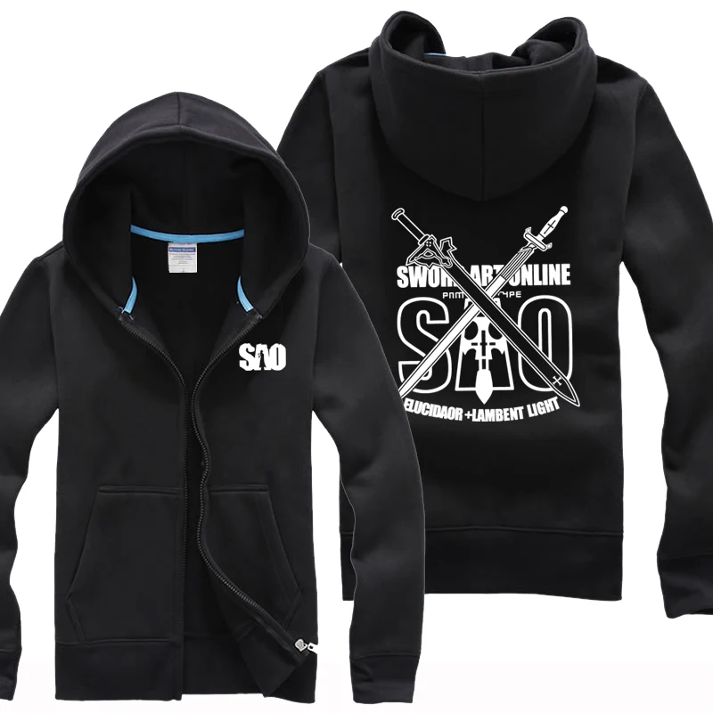 SAO Kirigaya Kazuto Hoodie Sword Art Online Asuna Hooded Hoodie Casual Cardigan Jacket Coat
SAO Kirigaya Kazuto Hoodie Sword Art Online Asuna Hooded Hoodie Casual Cardigan Jacket Coat