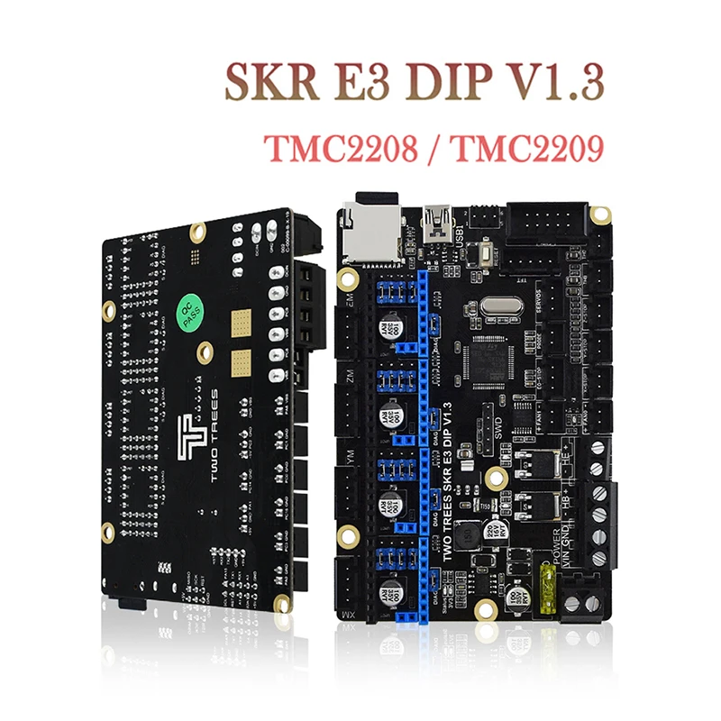 Плата управления Twotrees SKR E3 DIP V1.3 32 бит + TMC2208 TMC2130 TMC5160 детали для 3D принтера Ender 3/5 Pro VS