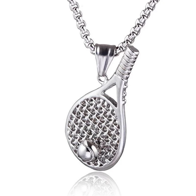 Unisex Stainless Steel Tennis Racket Pendant Necklace Sports Casual Style Jewelry Chain Birthday Gift for Friends
Unisex Stainless Steel Tennis Racket Pendant Necklace Sports Casual Style Jewelry Chain Birthday Gift for Friends