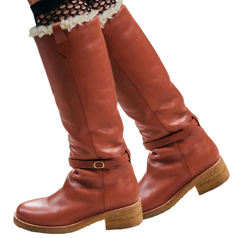 Зимние сапоги из натуральной кожи на низком каблуке и платформе Новинка Осень 2021 рыцарские сапоги до колена с ремешком и пряжкой черная жен...
Зимние сапоги из натуральной кожи на низком каблуке и платформе Новинка Осень 2021 рыцарские сапоги до колена с ремешком и пряжкой черная жен...