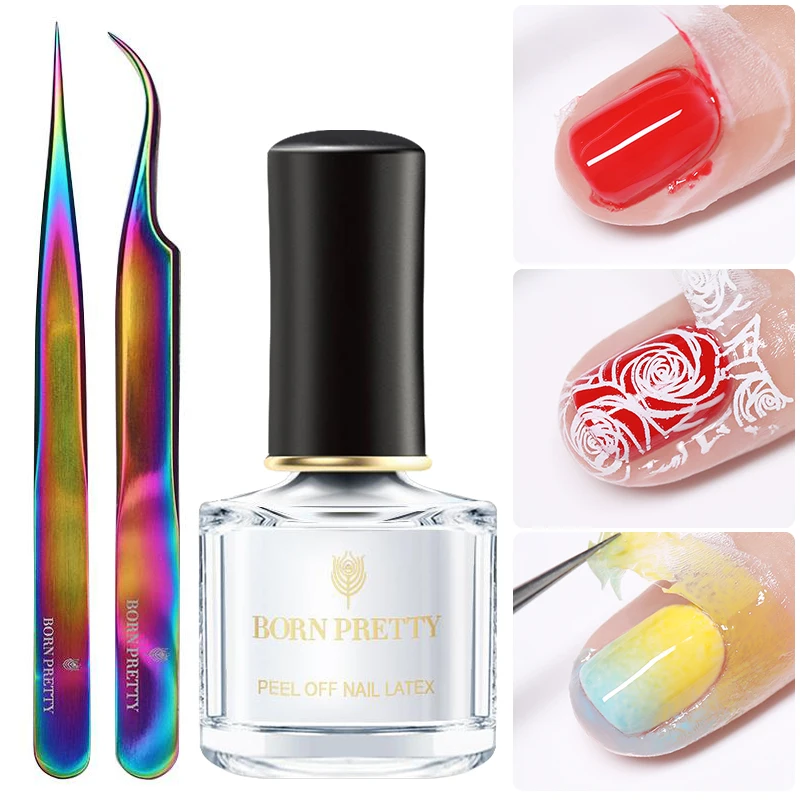 BORN PRETTY Antifreezing Nail Latex With Nail Art Tweezer Nail Polish Peel Off Tape Glue For Stamping Polish Skin Nail Care
BORN PRETTY Antifreezing Nail Latex With Nail Art Tweezer Nail Polish Peel Off Tape Glue For Stamping Polish Skin Nail Care