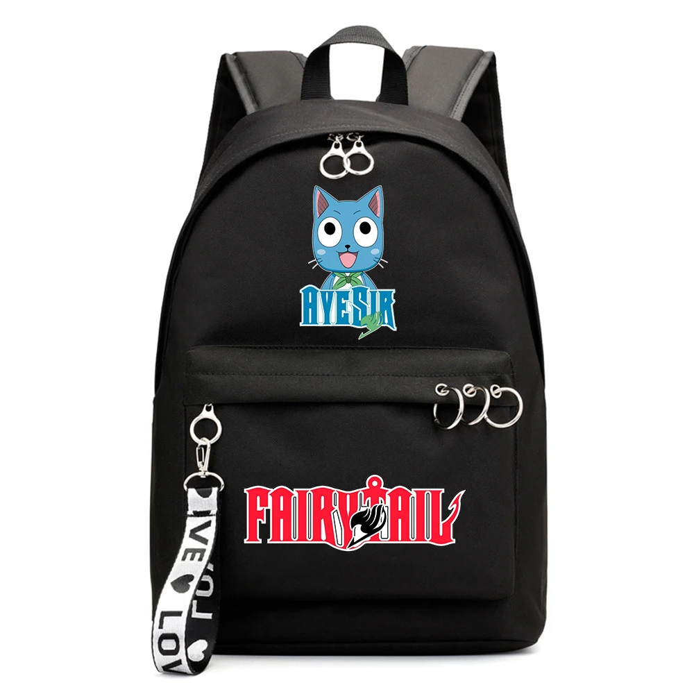 

Fairy Tail Fashion Casual Packsack Zipper Rucksack Boys Girls Schoolbag Backpack Shoulders Laptop Bag Teenger Student Bookbag