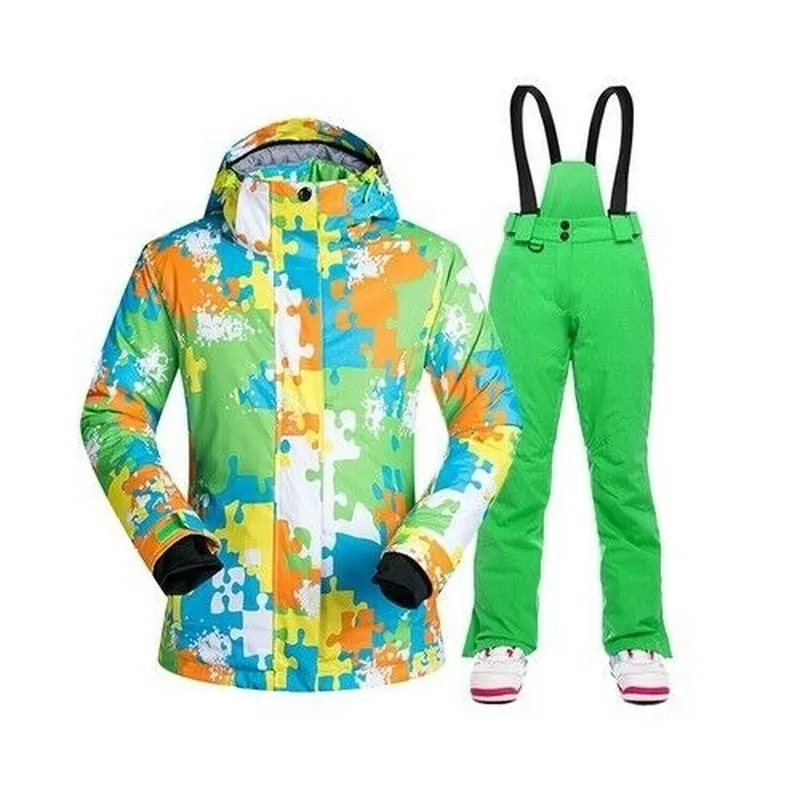 Women's Winter Jacket Warmth Thick Hooded Waterproof and Windproof Ski Suit Jacket Trousers Two-piece Ladies Suit
Women's Winter Jacket Warmth Thick Hooded Waterproof and Windproof Ski Suit Jacket Trousers Two-piece Ladies Suit