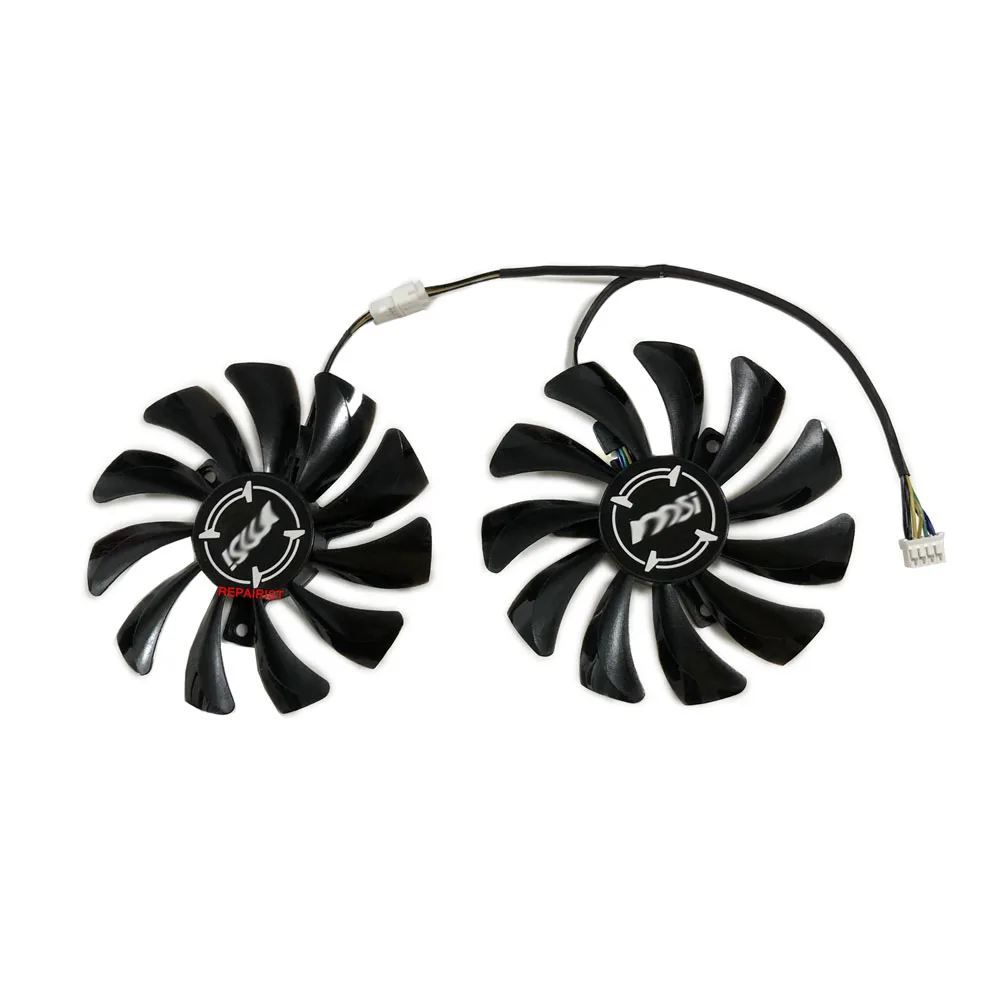 Вентилятор для охлаждения карты графического процессора MSI RX480 RX580 RX470 RX570 |