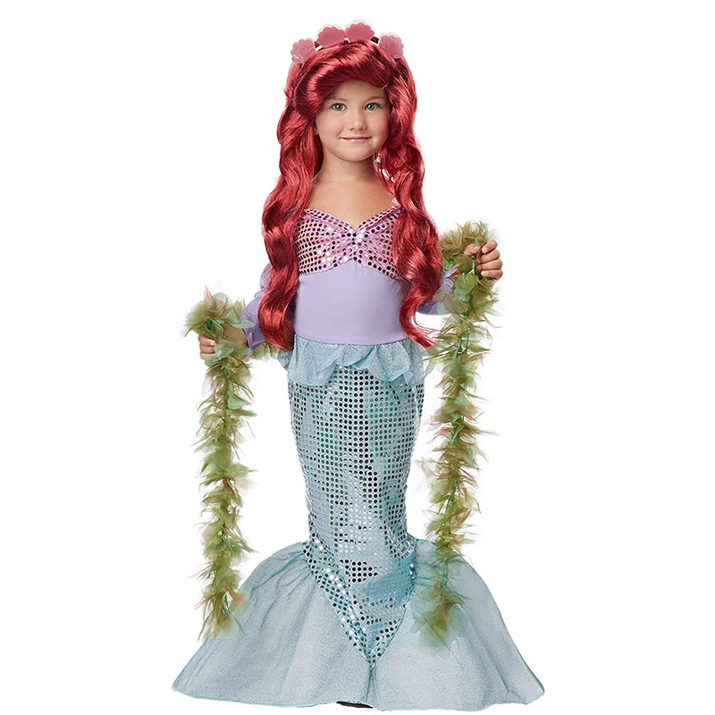 Little Mermaid Princess Dresses Cartoon Cosplay Halloween Polyester Costume Party
Little Mermaid Princess Dresses Cartoon Cosplay Halloween Polyester Costume Party