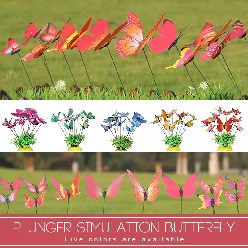 12Pcs/lot Artificial Butterflies Garden Decoration Outdoor 3D Simulation Butterfly Stakes Yard Plant Lawn Decor Butterfly Rods
12Pcs/lot Artificial Butterflies Garden Decoration Outdoor 3D Simulation Butterfly Stakes Yard Plant Lawn Decor Butterfly Rods