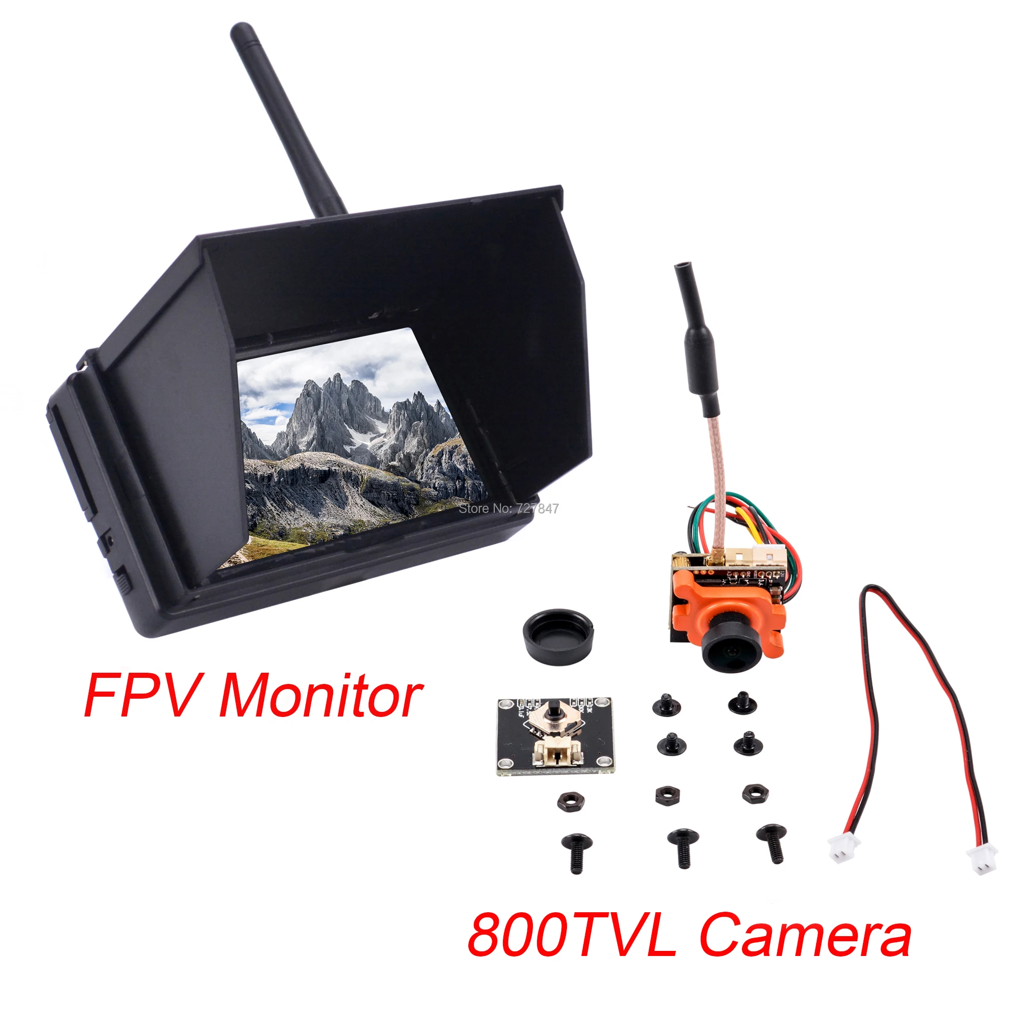 NEW 800TVL FPV CCD Camera NTSC/PAL Switchable with OSD adjustable 25mw/100mw/200mw + 5.8G 48CH 4.3Inch LCD FPV Reciever Monitor
NEW 800TVL FPV CCD Camera NTSC/PAL Switchable with OSD adjustable 25mw/100mw/200mw + 5.8G 48CH 4.3Inch LCD FPV Reciever Monitor