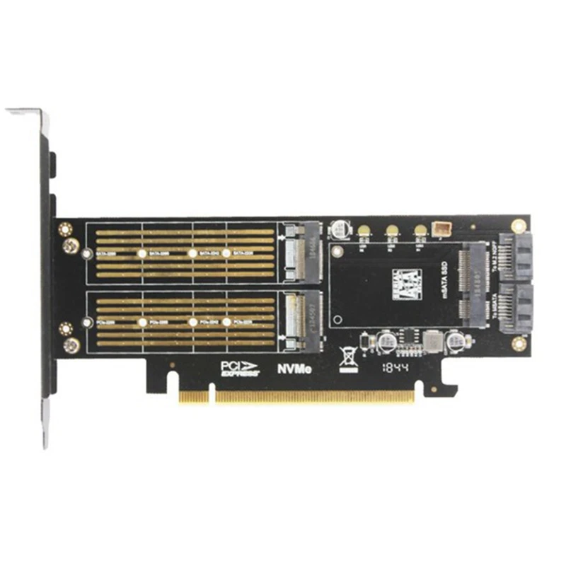 JEYI M2 NVMe SSD NGFF к PCIE 3,0 X16 адаптер M ключ B Ключ MSATA PCI Express 3,0 NVME M.2 SSD & M.2 AHCI & MSATA 3 в 1
JEYI M2 NVMe SSD NGFF к PCIE 3,0 X16 адаптер M ключ B Ключ MSATA PCI Express 3,0 NVME M.2 SSD & M.2 AHCI & MSATA 3 в 1