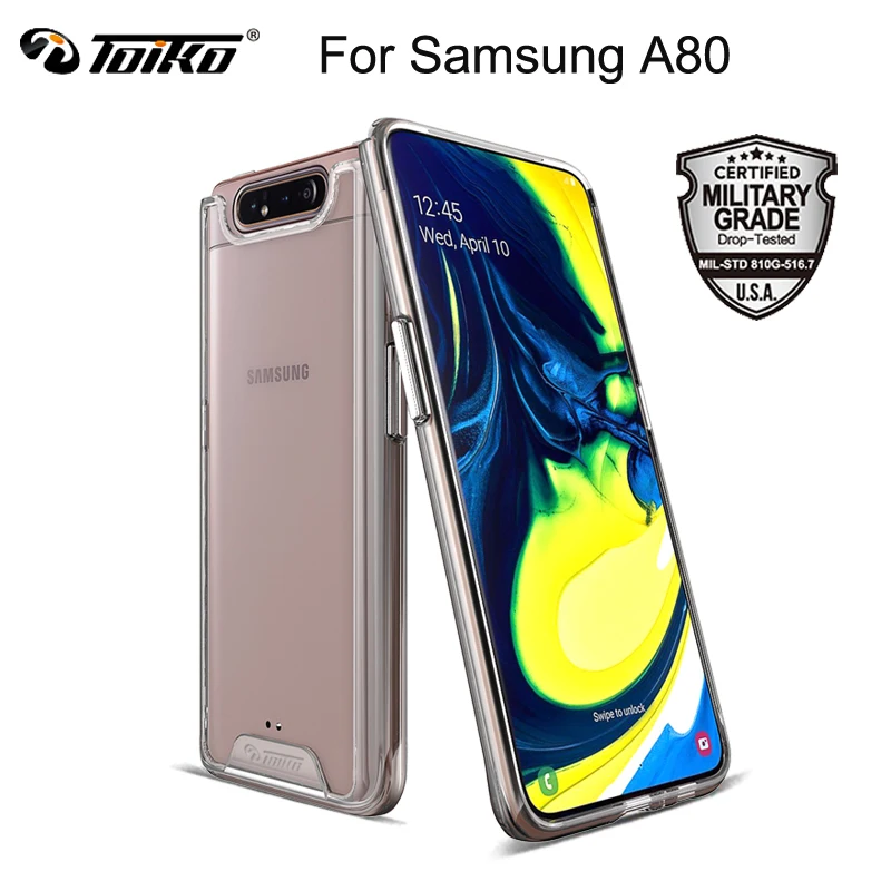 TOIKO Chiron Прозрачный чехол для Samsung Galaxy A80 SM-A805F, противоударные аксессуары для телефонов, гибридные защитные чехлы из ТПУ для ПК
TOIKO Chiron Прозрачный чехол для Samsung Galaxy A80 SM-A805F, противоударные аксессуары для телефонов, гибридные защитные чехлы из ТПУ для ПК
