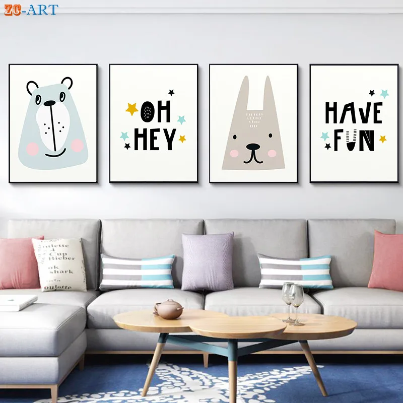 Фото Пол нейтральный Wall Art Животные принты цитаты Плакаты живопись на холсте(Aliexpress на русском)