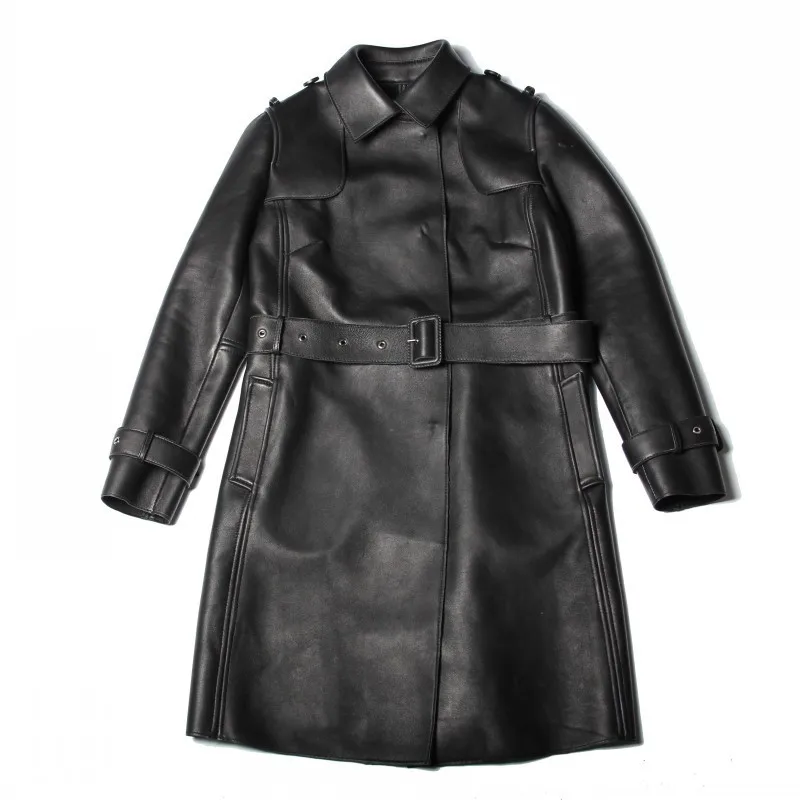 2020 New Women Genuine Leather Slim Pink Trench Coats Sashes Belt Long Sleeve Autumn Winter Real Leather Sheepskin Long Jackets
2020 New Women Genuine Leather Slim Pink Trench Coats Sashes Belt Long Sleeve Autumn Winter Real Leather Sheepskin Long Jackets