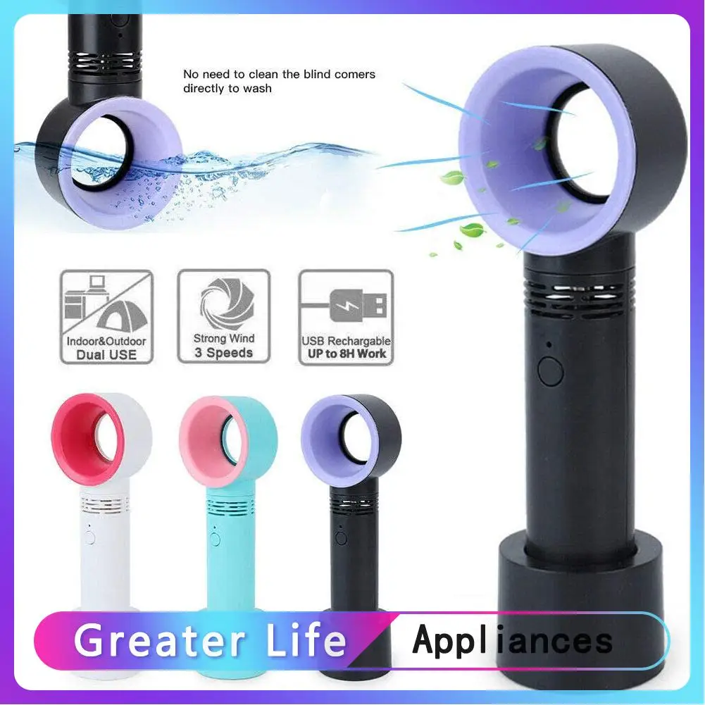 Portable Bladeless Cooling Fan Summer Personal Handheld Desktop Table Fan
Portable Bladeless Cooling Fan Summer Personal Handheld Desktop Table Fan