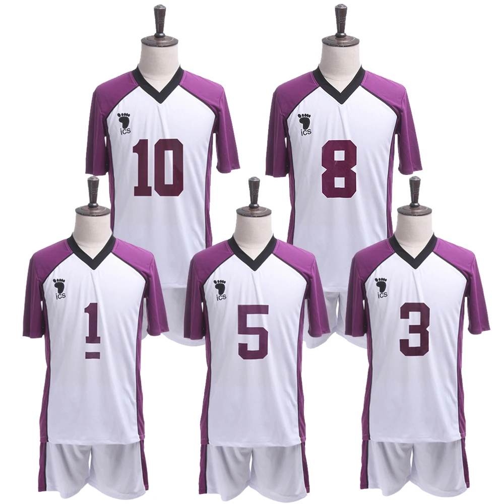 Haikyuu Season 3 Shiratorizawa Academy Captain Wakatoshi Ushijima Eita Semi Satori Tendo Kenjiro Shir Sportwear Cosplay Costume
Haikyuu Season 3 Shiratorizawa Academy Captain Wakatoshi Ushijima Eita Semi Satori Tendo Kenjiro Shir Sportwear Cosplay Costume