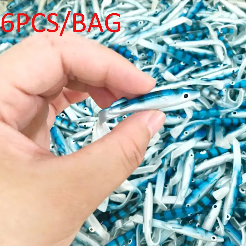 6pcs/set High Quaility Luminous Swim 80mm/23g Artificial Soft Bait Worm Barbed Hook Lead Jig Head Fish Eel Lure
6pcs/set High Quaility Luminous Swim 80mm/23g Artificial Soft Bait Worm Barbed Hook Lead Jig Head Fish Eel Lure