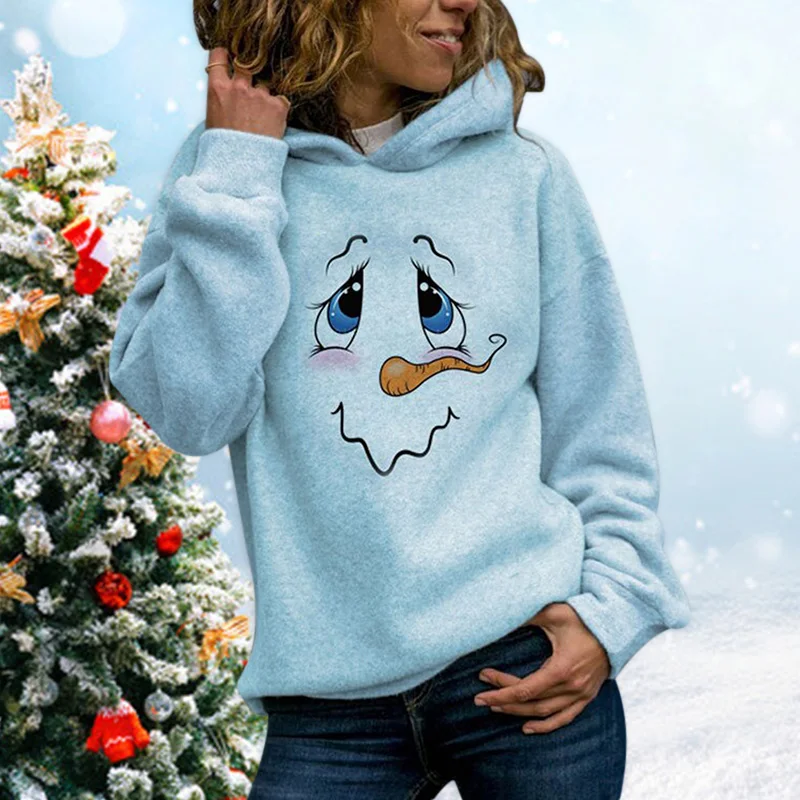 Snowman Face Print Long Sleeve Hoodies Women Men Casual Warm Hooded Sweatshirt Sudaderas Con Capucha Спортивный Костюм Женск
Snowman Face Print Long Sleeve Hoodies Women Men Casual Warm Hooded Sweatshirt Sudaderas Con Capucha Спортивный Костюм Женск