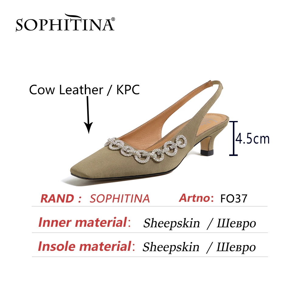 SOPHITINA Sandals Women Shoes 2021 Basic Thin Cat Heels Mature Style Shallow Dress Square Toe Chain Beautiful Shoes FO37
SOPHITINA Sandals Women Shoes 2021 Basic Thin Cat Heels Mature Style Shallow Dress Square Toe Chain Beautiful Shoes FO37