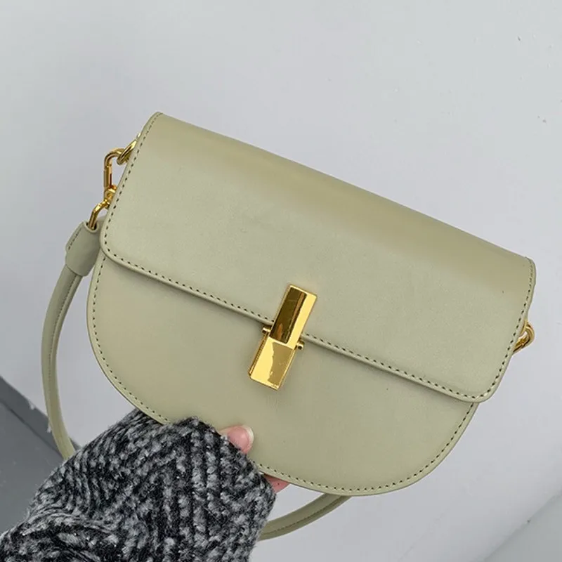 Fashion Womens New Armpit Design Shoulder Bag Korean Style Genuine Leather Crossbody Bags Soft Handle Vintage Saddle Bag
Fashion Womens New Armpit Design Shoulder Bag Korean Style Genuine Leather Crossbody Bags Soft Handle Vintage Saddle Bag