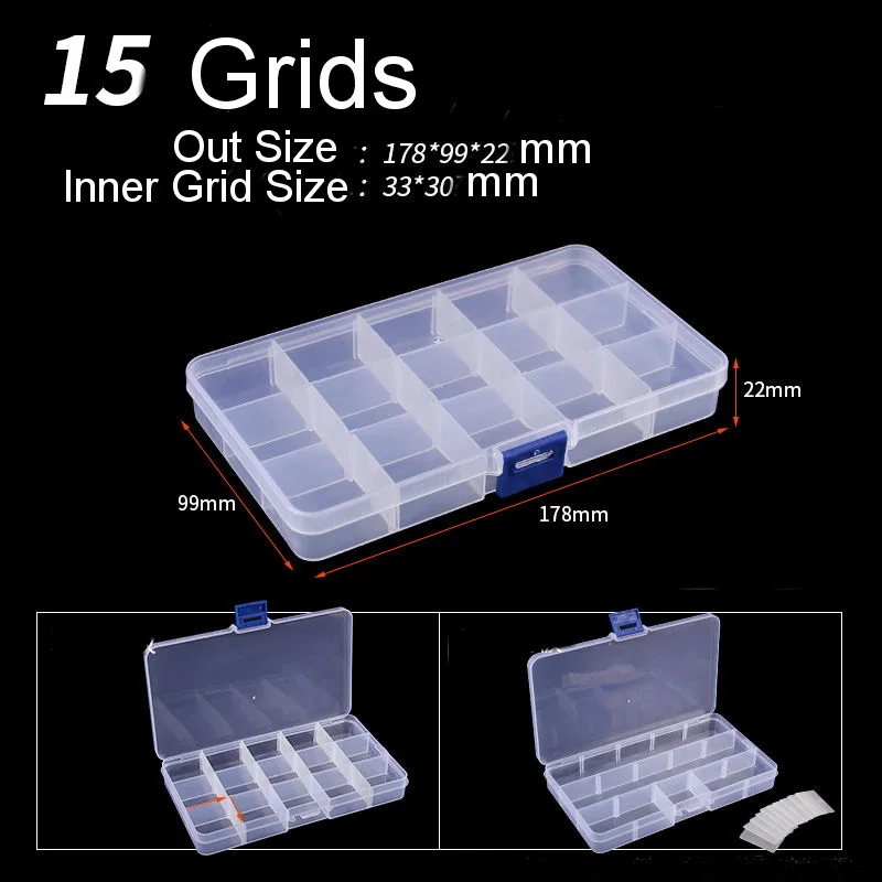 Transparent Plastic Storage Box Jewelry Earring Bead Screw Diamond Painting Accessories Nail Art Rhinestone Adjustable Contaiers
Transparent Plastic Storage Box Jewelry Earring Bead Screw Diamond Painting Accessories Nail Art Rhinestone Adjustable Contaiers