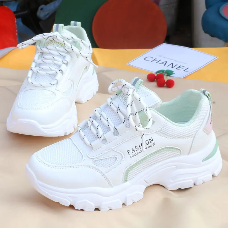 2021 Fashion Women's Platform Sneakers Women Shoes Korean Casual Chunky Sport Shoes White Vulcanized Tennis Female Basket Femme
2021 Fashion Women's Platform Sneakers Women Shoes Korean Casual Chunky Sport Shoes White Vulcanized Tennis Female Basket Femme