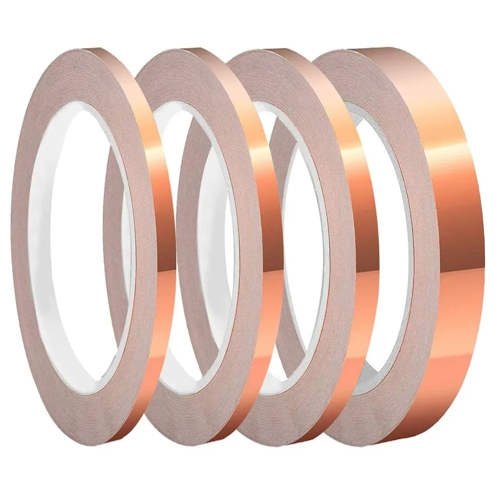 65FT Double Conductive Copper Foil Tape EMI ShieldingConductiveTape Multipurpose For Electric Guitar, Transformer
65FT Double Conductive Copper Foil Tape EMI ShieldingConductiveTape Multipurpose For Electric Guitar, Transformer