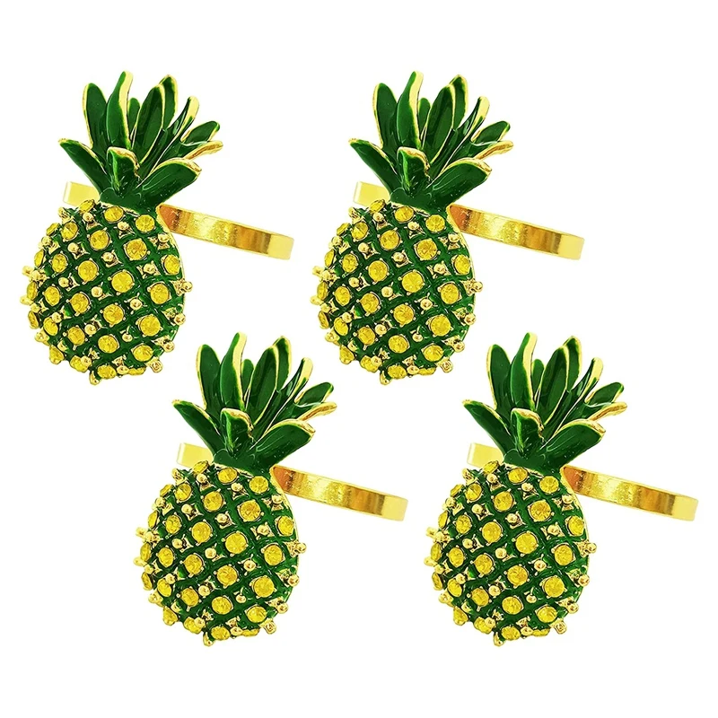 Summer Napkin Rings Set of 4,Pineapple Napkin Holder Rings Holders for Tables, Fruit Napkin Buckles Ring for Kitchen
Summer Napkin Rings Set of 4,Pineapple Napkin Holder Rings Holders for Tables, Fruit Napkin Buckles Ring for Kitchen