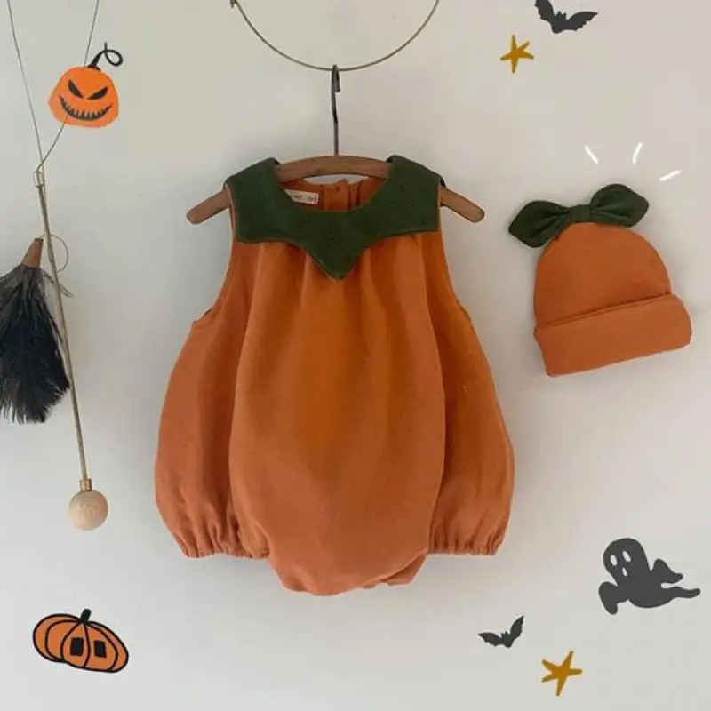 2022 Spring New Baby Boys Girls Sleeve Pumpkin Bodysuits With Hat Cotton Jumpsuit Baby Girl Clothes For Newborn Babies
2022 Spring New Baby Boys Girls Sleeve Pumpkin Bodysuits With Hat Cotton Jumpsuit Baby Girl Clothes For Newborn Babies