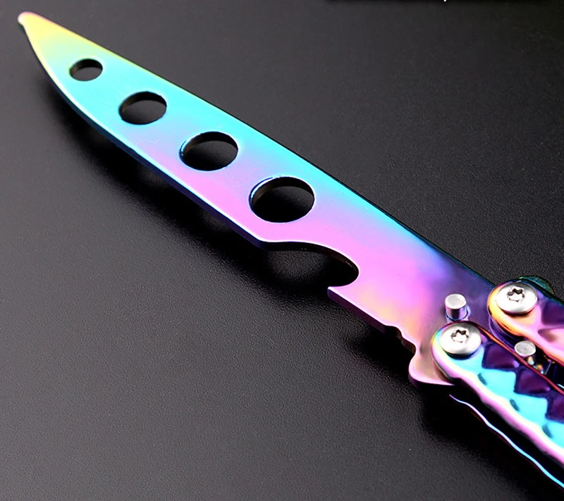 Foldable Butterfly Knife Portable Transformable Butterfly Knife CS GO Karambit Knife Practice Folding Knife Trainer Game No Edge
Foldable Butterfly Knife Portable Transformable Butterfly Knife CS GO Karambit Knife Practice Folding Knife Trainer Game No Edge