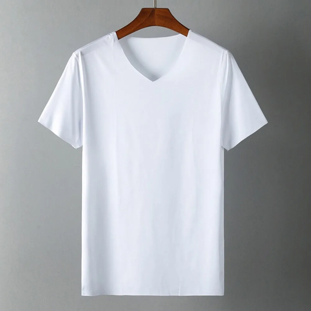 2022 Men's T-shirt Japan Short Sleeve Male Ice Silk Trackless T-shirt V-neck Slim Summer Pure Colors Clothing T Shirts Tops Tee
2022 Men's T-shirt Japan Short Sleeve Male Ice Silk Trackless T-shirt V-neck Slim Summer Pure Colors Clothing T Shirts Tops Tee