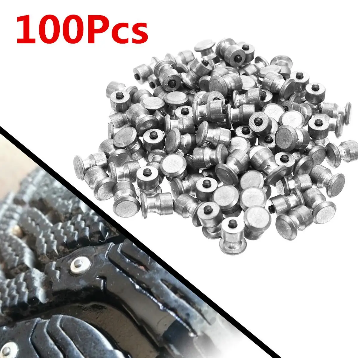 100pcs Winter Wheel Lugs Car Tires Studs Screw Snow Spikes Tyre Sled Snow Chains Studs For Shoes ATV Car Motorcycle Tire 8x10mm
100pcs Winter Wheel Lugs Car Tires Studs Screw Snow Spikes Tyre Sled Snow Chains Studs For Shoes ATV Car Motorcycle Tire 8x10mm