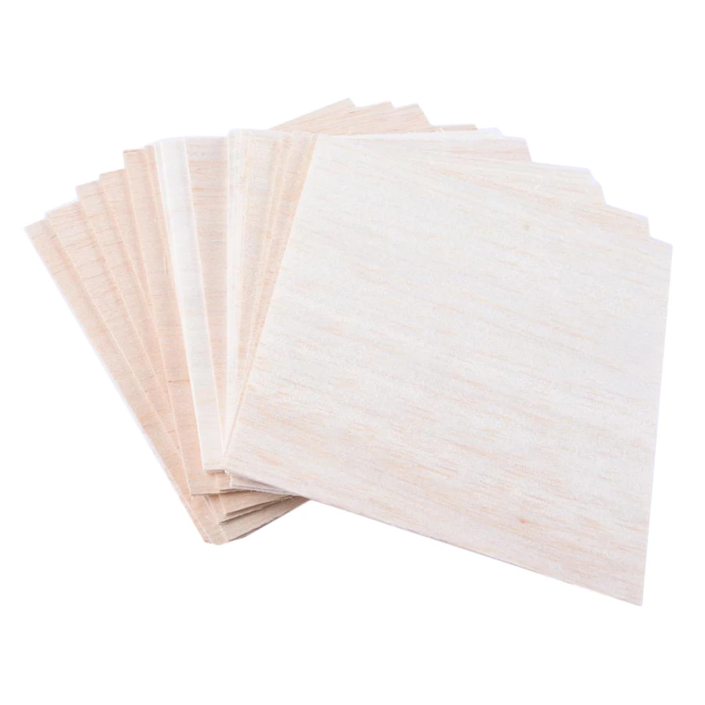 Деревянные листы Balsa 20 шт. модель DIY деревянная тарелка для самолета лодки дома