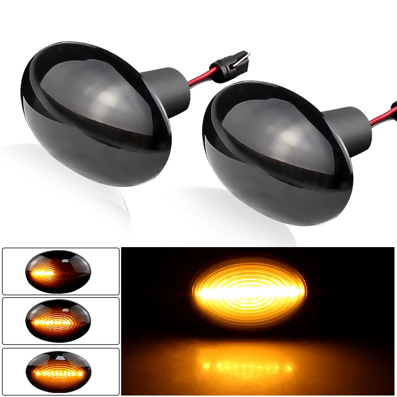 2X 12V Car Flowing Side Repeater Lamp Dynamic LED Side Marker Light Indicator For BMW MINI Cooper R55 R56 R57 R58 R59 2007-2013
2X 12V Car Flowing Side Repeater Lamp Dynamic LED Side Marker Light Indicator For BMW MINI Cooper R55 R56 R57 R58 R59 2007-2013