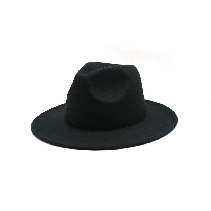 Autumn Winter Womens Felt Hat Fedoras Big Brim Hats For Women British Style Vintage Church Hats Lady Flat Brim White jazz cap
Autumn Winter Womens Felt Hat Fedoras Big Brim Hats For Women British Style Vintage Church Hats Lady Flat Brim White jazz cap
