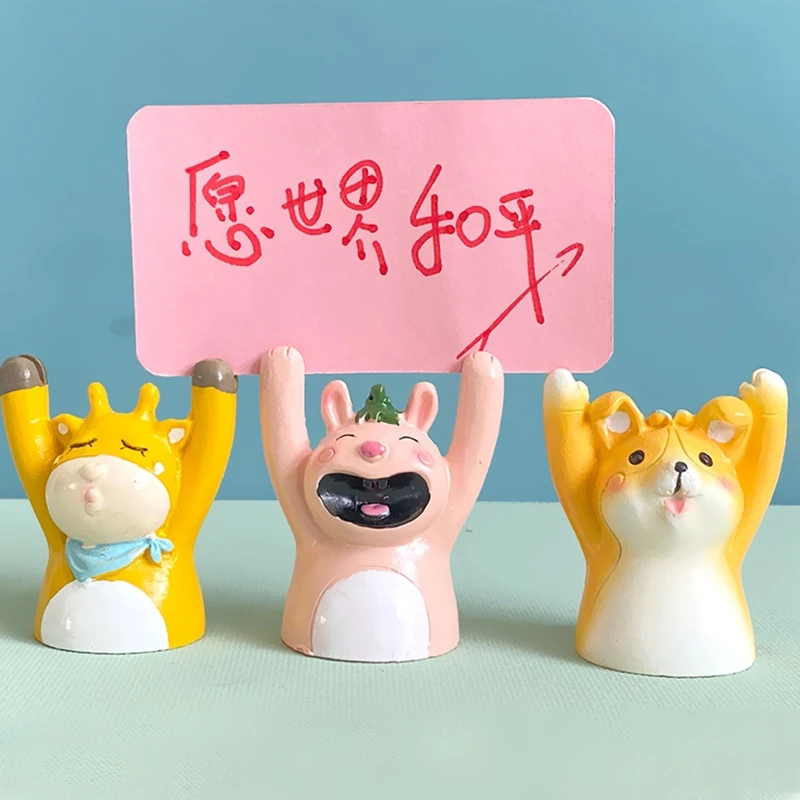 Cartoon Animal Photo Stand Resin Picture Holder Table Number Card Display Rack Fit for Notes Memos Stand Desk Ornemants
Cartoon Animal Photo Stand Resin Picture Holder Table Number Card Display Rack Fit for Notes Memos Stand Desk Ornemants
