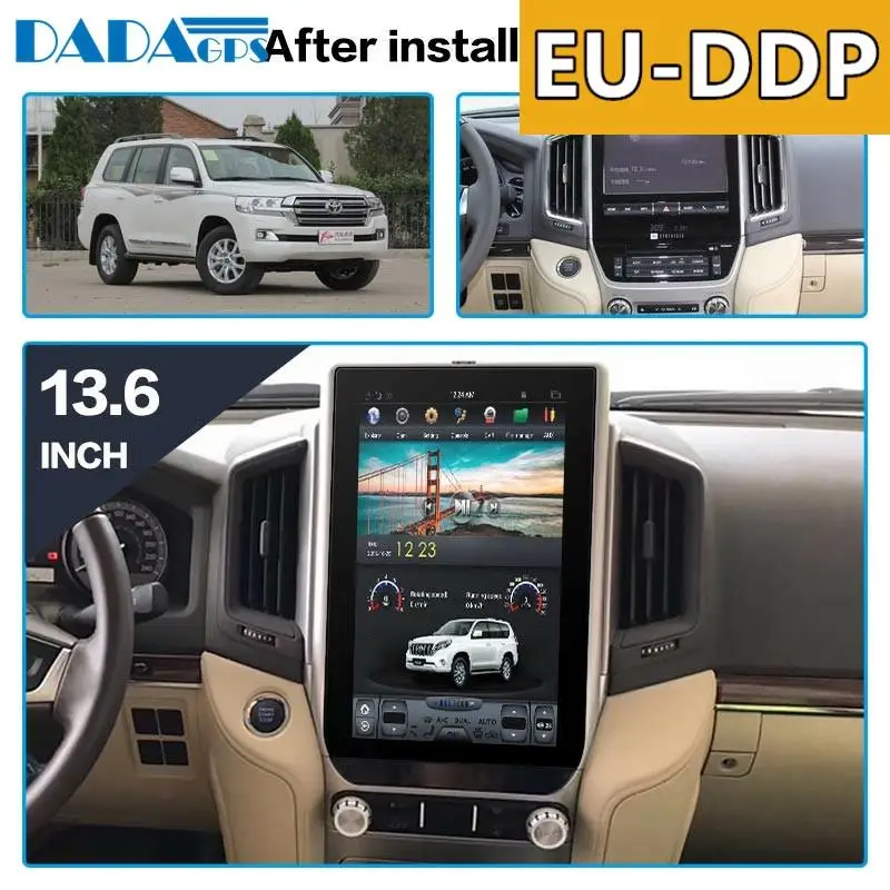 13.6"Tesla style Android Car multimedia Radio player For TOYOTA LAND CRUISER LC200 2016 2017 2018 GPS Navigation No dvd player
13.6"Tesla style Android Car multimedia Radio player For TOYOTA LAND CRUISER LC200 2016 2017 2018 GPS Navigation No dvd player