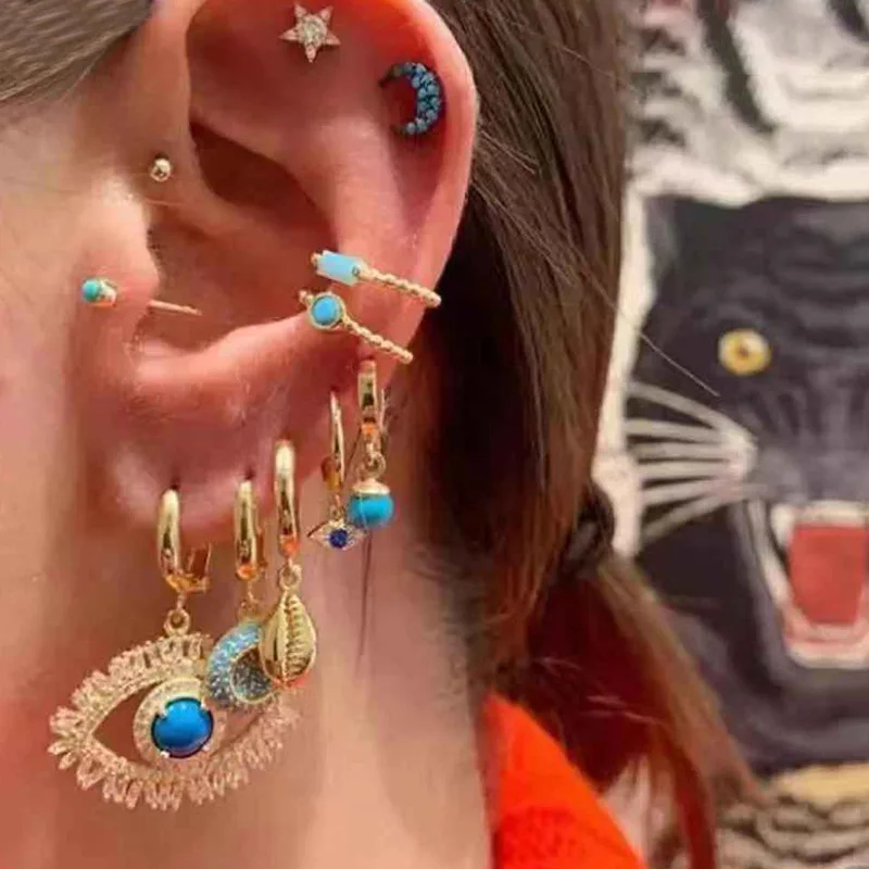 2020 New 11Pcs/Set Turkish Evil Eye Drop Earrings for Women Bohemian Fashion Gold Color Geometric Rhinestone Earring Set Jewelry
2020 New 11Pcs/Set Turkish Evil Eye Drop Earrings for Women Bohemian Fashion Gold Color Geometric Rhinestone Earring Set Jewelry