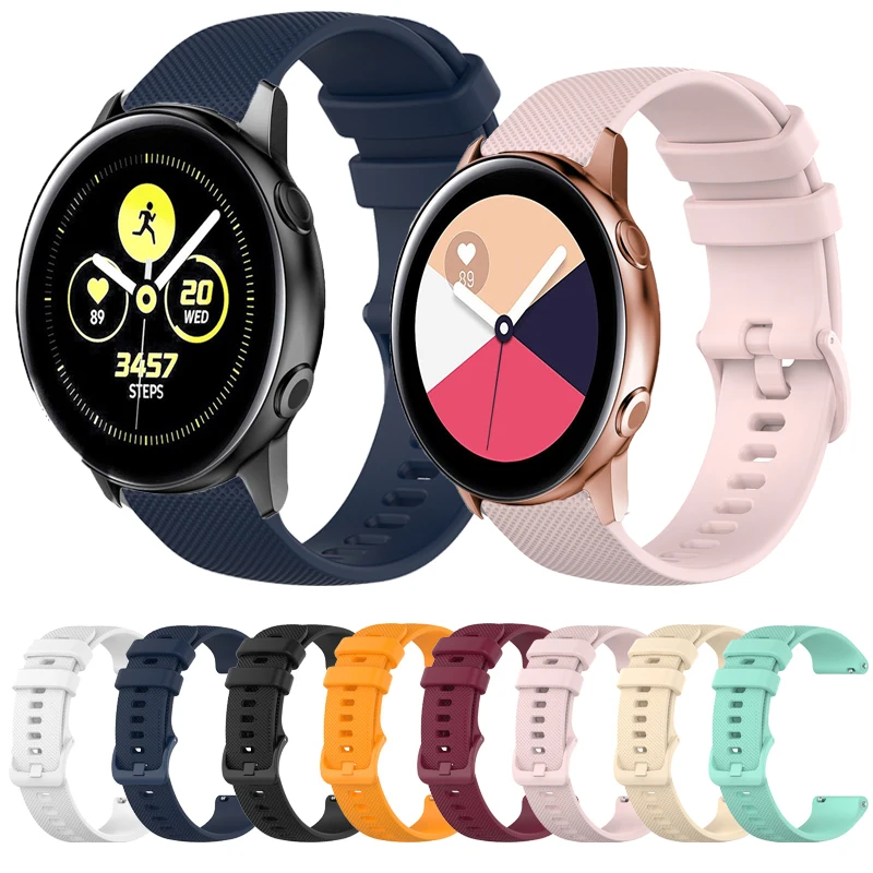 Silicone 20mm band Strap For Samsung Galaxy Watch Active 2 40/44mm Gear S2 smartwatch Original wristband For Huawei GT 2 42mm
Silicone 20mm band Strap For Samsung Galaxy Watch Active 2 40/44mm Gear S2 smartwatch Original wristband For Huawei GT 2 42mm