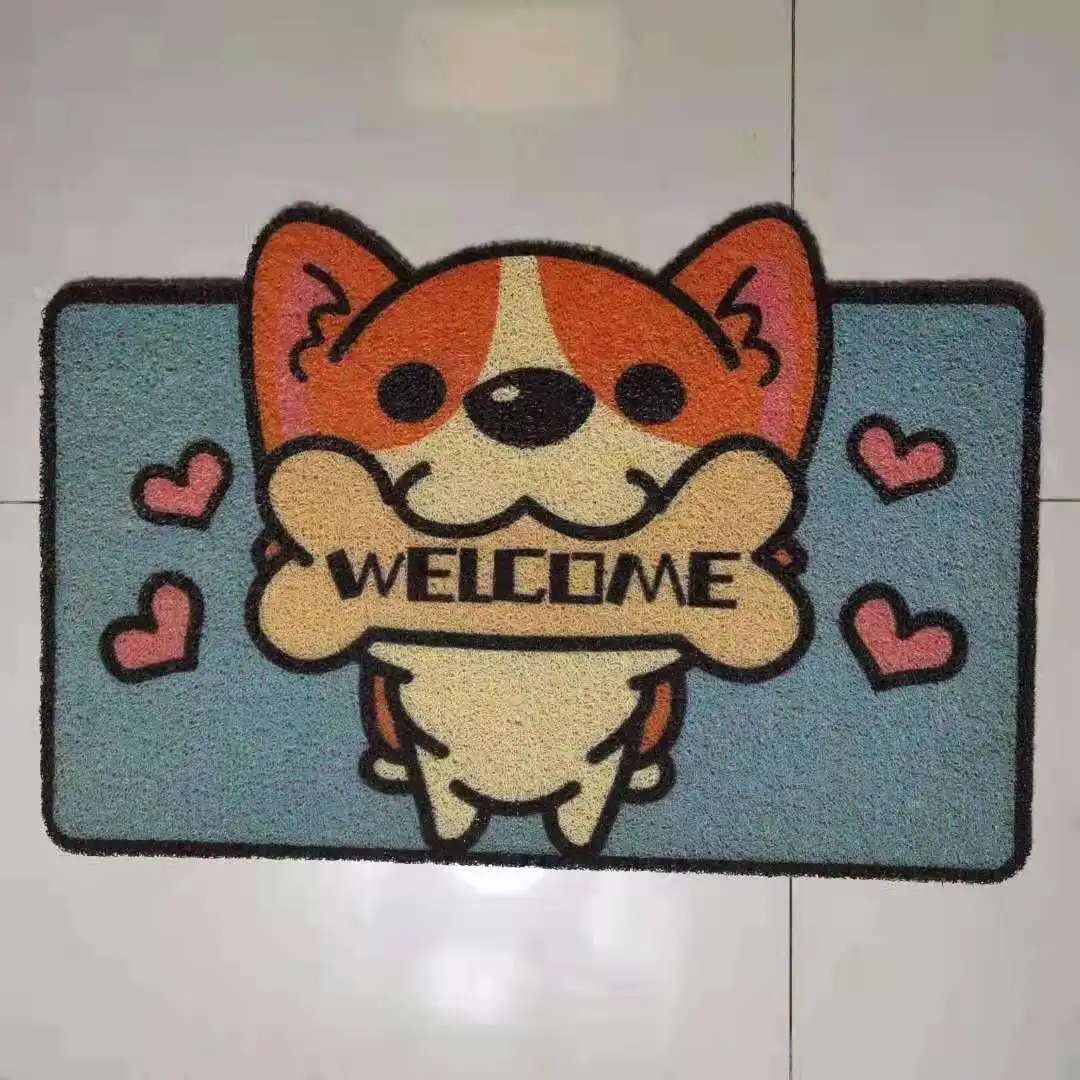 Cartoon Welcome Pvc Rugs Carpet Doormat For Entrance Door Home Bathroom Living Room Floor Stair Kitchen Bedroom Hallway Non-Slip 
Cartoon Welcome Pvc Rugs Carpet Doormat For Entrance Door Home Bathroom Living Room Floor Stair Kitchen Bedroom Hallway Non-Slip
