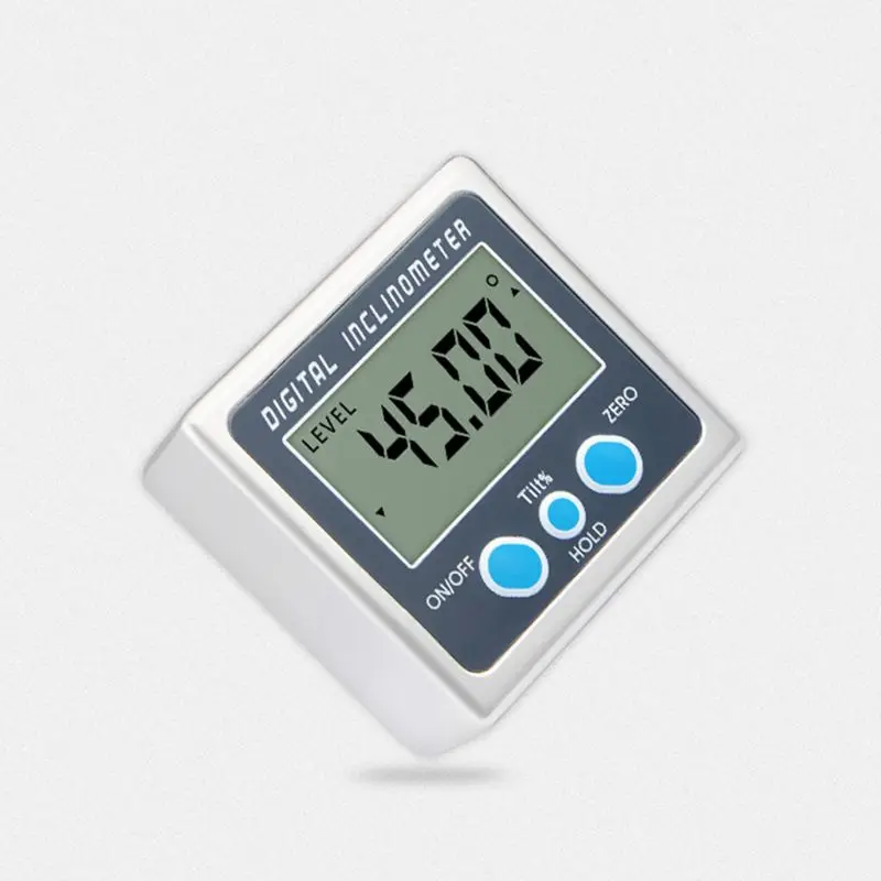 Digital inclinometer, 0-360 degree electronic angle meter, angle ruler, metal level X4YD
Digital inclinometer, 0-360 degree electronic angle meter, angle ruler, metal level X4YD