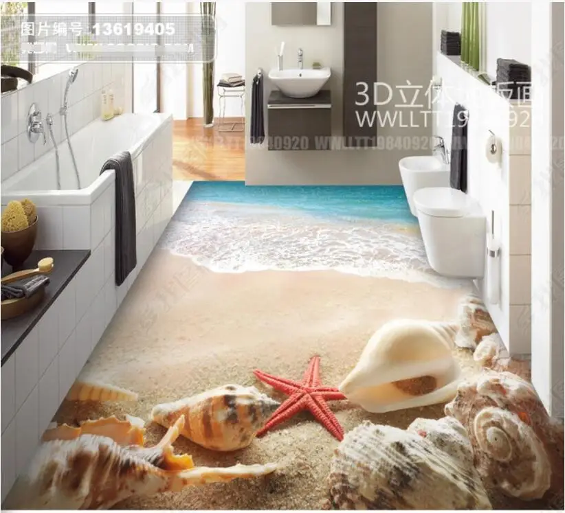 3d pvc Self-adhesive vinyl floor photo Wall stickers Ocean wave beach conch Bedroom home decor Wallpaper for walls in rolls
3d pvc Self-adhesive vinyl floor photo Wall stickers Ocean wave beach conch Bedroom home decor Wallpaper for walls in rolls
