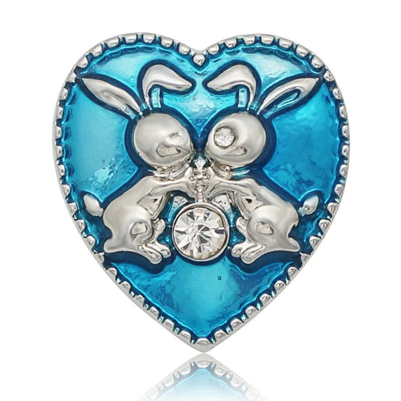KZ3361 Beauty Colorful heart rabbits Easters day 18MM snap buttons fit 18mm snap bracelet snap jewelry wholesale
KZ3361 Beauty Colorful heart rabbits Easters day 18MM snap buttons fit 18mm snap bracelet snap jewelry wholesale