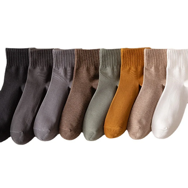 Men Dress Socks 1 Pair 2021 New Autumn Cotton Solid Color Breathable Absorb Sweat Socks Middle Tube Comfortable Crew Socks
Men Dress Socks 1 Pair 2021 New Autumn Cotton Solid Color Breathable Absorb Sweat Socks Middle Tube Comfortable Crew Socks
